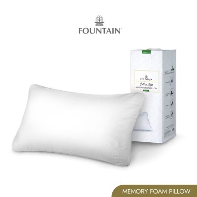 MON หมอนหนุน Fountain หมอนหนุนเมมโมรี่โฟม รุ่น Ultra Soft Pillow หมอนหนุนฟาวน์เทนช่วยรองรับศีรษะและลำคอให้ความนุ่มแน่นกำลังดีหลับสบาย หมอนสุขภาพ สอบถามช่องแชทได้ค่ะ