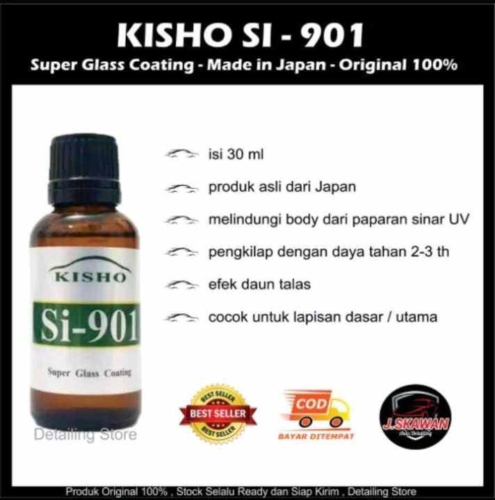 Kisho Si 901 Made in Japan 30 ml, Super Glass Coating, Efek Daun Talas