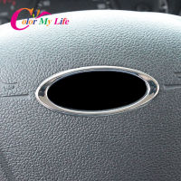 ABS Chrome Car Steering Wheel Decoration Cover Trim Stickers for Ford C-Max Cmax C Max 2011 - 2014 Accessories