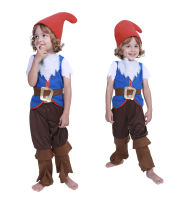 ? Popular Clothing Theme Store~ Cos Dwarf Suit Children Elf Costume Kindergarten Stage Costume Game Play Christmas