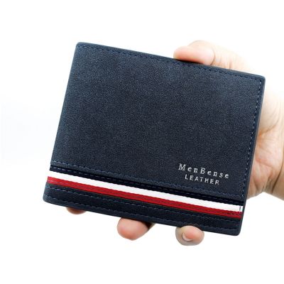 Fashion PU Leather Wallet Men Luxury Slim Coin Purse Business Foldable Wallet Card Holder Pocket Clutch Male Handbags Tote Bag