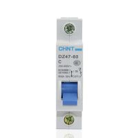 Chnt เบรกเกอร์ Mcb ขนาดเล็กในครัวเรือน Dz47-60 1ขั้ว1amp 230V