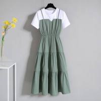 Korean House 2021 new Korean style dress slim mid-length skirt ashion clothes and clothing