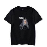 Alimoo Billie Eilish Unisex T-shirt เสื้อยืดแขนสั้นผ้าฝ้ายขนาดใหญ่ ขนาดใหญ่ 4XL 254A