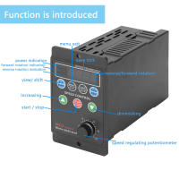 220 V Single-phase Input Three-phase Output Motor Driver Frequency Converter with T13-750W-12-H Four-digit Digital Tube Display