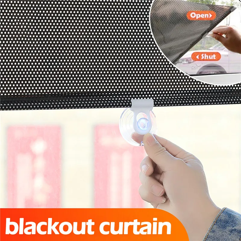 Universal Roller Blinds Suction Cup Sunshade Blackout Curtain Car