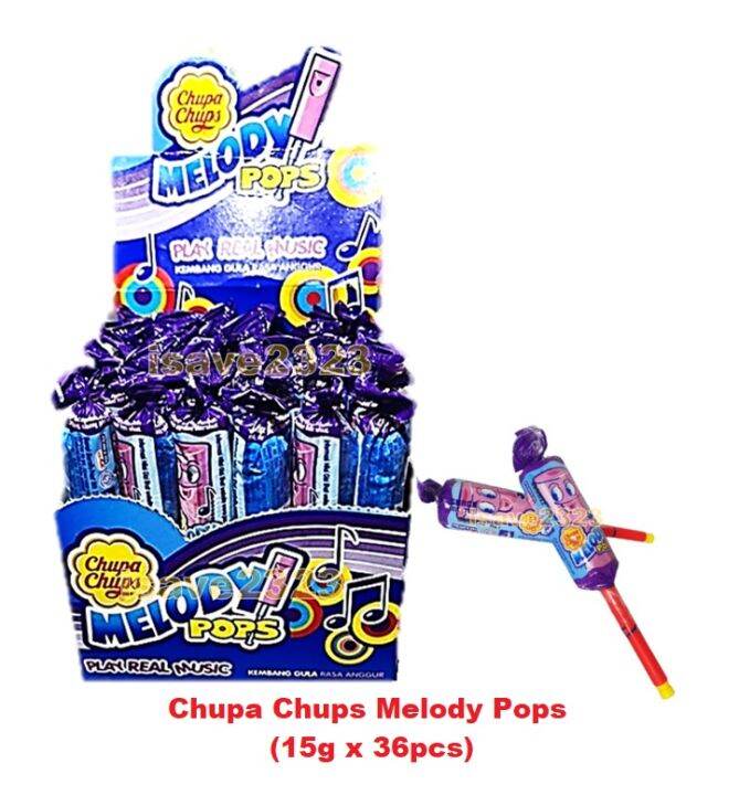 [HALAL] Chupa Chups Melody Pops (15g x 36pcs) - Grape | Lazada