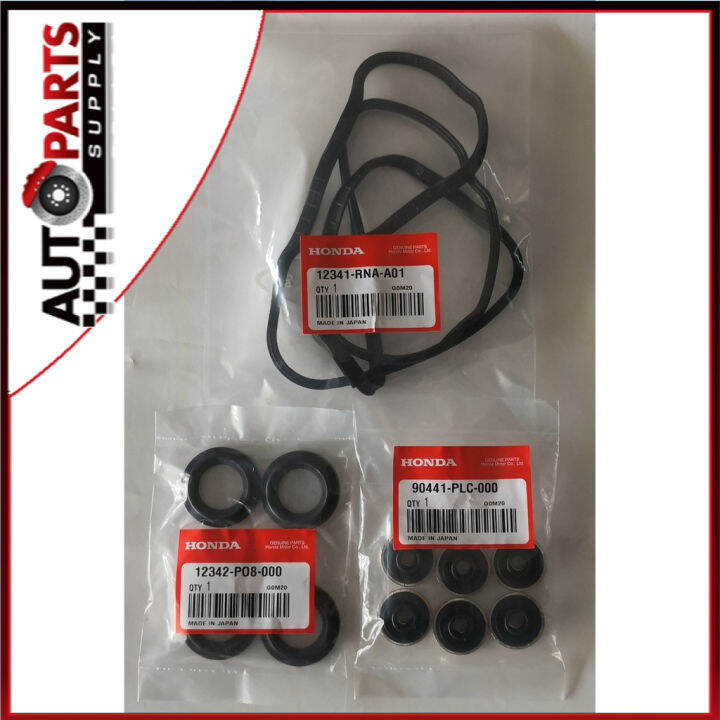 Valve Cover Gasket with Plug Seal & Valve Cover Bush for Honda Civic FD