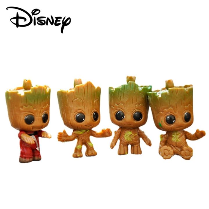 zzooi-4pcs-set-marvel-guardians-of-the-galaxy-baby-groot-tree-man-avengers-tiny-cute-anime-action-figure-toys-model-toy-car-decoration