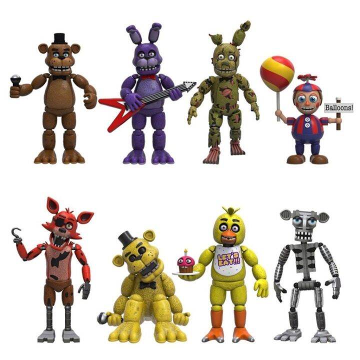 1ชิ้นใหม่หุ่นอะนิเมะห้าคืนที่-freddy-ถอดข้อต่อ-fnaf-น่ารัก-bonnie-หมีรูปการกระทำโมเดลพีวีซีของเล่นของขวัญ