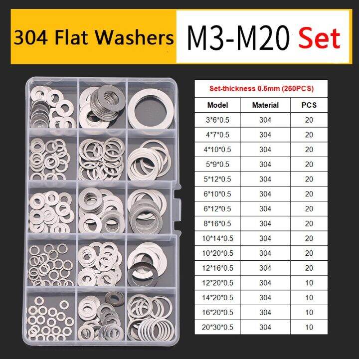 thickness-0-5-0-8-1mm-ultra-thin-flat-washer-set-304-stainless-steel-adjusting-plain-gaskets-high-strength-nails-screws-fasteners