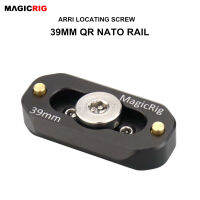 MAGICRIG Camera Quick Release Safety NATO Rail 3.9ซม. 1.53นิ้วยาว38 สกรูสำหรับ ARRI Holenato Handlecamere Cage