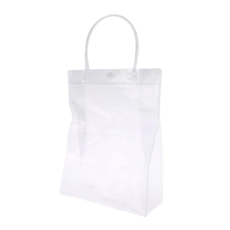 Clear Tote Bag PVC Transparant Handbag With Handle Snap Wedding Party  Favors Mak