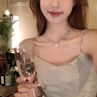 Vivienne Westwood NGBB [Peach Tea] Tipsy Atmosphere Design Pearl Necklace Light Luxury Niche High-end Necklace Clavicle Chain Accessories