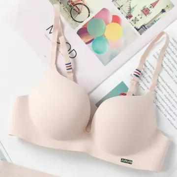 GBra Soft Seamless Breathable Pastel Non-wire Push Up Bra