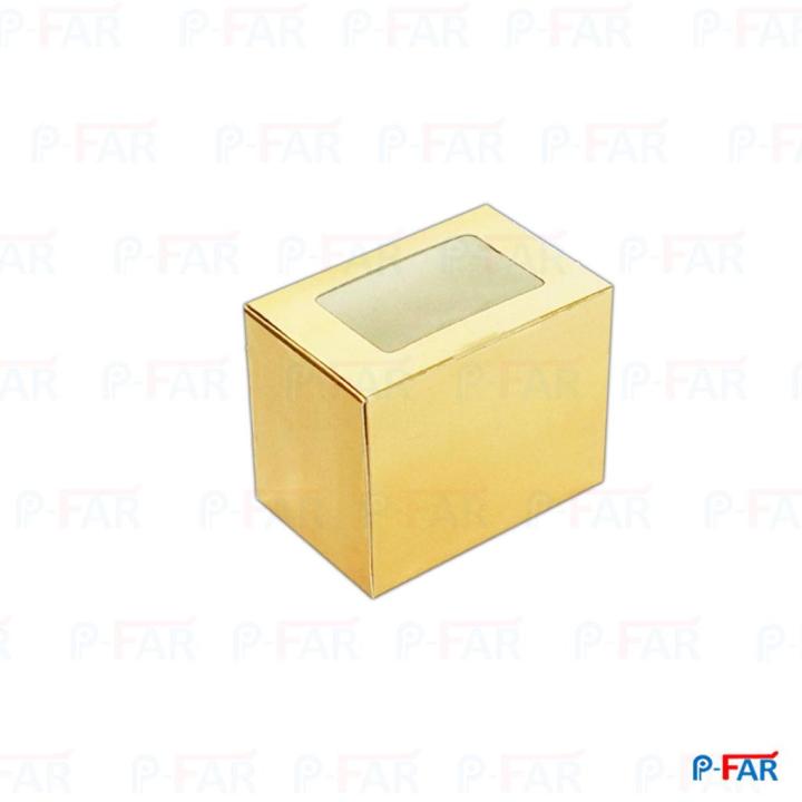 กล่องเค้กชิ้น-กล่องแฮนเมดเค้กชิ้น-ขนาด-8-x-9-5-x-12-cm-100-ใบ-แพ็ค