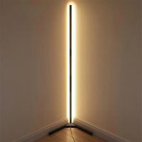 New RGB Remote LED Corner Floor Lamps RGB Random Effects Solid Color Standing Lamp Angle Light Floor Lamp For Living Room