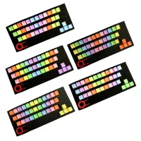 （Miss qis keycap）37Keys DoublesGradient Keycaps PBTProfile Keycap Set For Mechanical Keyboarwindow/puller