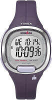 Timex Womens Ironman Transit 33 mm Mid-Size Resin Strap Watch Purple/Chrome