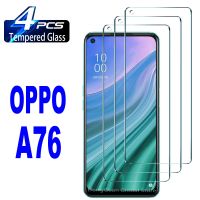 ฟิล์มปกป้องหน้าจอ A76 OPPO กระจกนิรภัยสำหรับ2/4ชิ้น