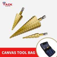 VACK Hss Titanium Step Drill Bit Cone Cutting Tools งานไม้โลหะเจาะชุดเครื่องตัดมิลลิ่ง 3-13 / 3-12 / 4-12 / 4-20 / 4-32