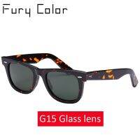 【LZ】❁◇  Glass lens classic sunglasses women men Acetate sun glasses Luxury Brand Rivet Design Goggles Elegant Female gafas de sol mujer