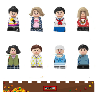 WUHUI 8ชิ้นเพื่อนสาว Minifigures ของเล่นอาคารชุดของเล่นหน่วยการสร้างเจ้าหญิงอาคารอิฐสำหรับเด็กก่อนวัยเรียนเด็กอายุ3 + เด็กของเล่นเข้ากันได้กับทุกยี่ห้อ