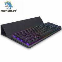 SKYLOONG NT68คีย์บอร์ดแบบกลไกไร้สาย Hotswap 68คีย์ RGB สวิตช์ Gateron โปรไฟล์ต่ำสำหรับคอมพิวเตอร์ขนาดเล็กแล็ปท็อปไอแพดแป้นพิมพ์สำหรับแท็บเล็ต