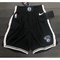 【Hot Pressed】5 Styles NBA Shorts Brooklyn Nets Black Side Pockets Basketball Shorts