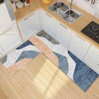 2PCS Kitchen Carpet Floor Mat Non-slip Thicken Doormat Rugs Creative Kitchen Mats Bathroom Carpets