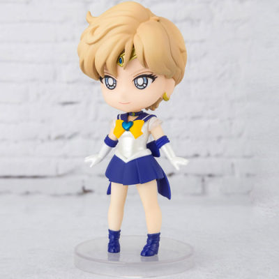 Bandai Sailor Moon Figure Mini Tenoh Haruka Kaiou Michiru Anime Figure Original Model Action Toy Figure Toys for Children