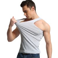 hot【DT】 TFETTER Mens Cotton Top Men Singlet Sleeveless