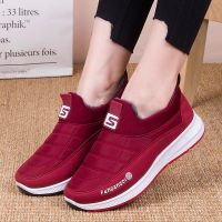 Snow Boots For Women 2023 Warm Plush Fur Ankle Boots Winter Female Slip On Flat Casual Shoes Plus Velvet Waterproof Women Shoes