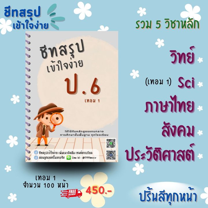 ชีทสรุป-ป-6-เทอม-1-แนวอัสสัม-เซนต์คาเบียล-รวม-5-วิชาหลัก