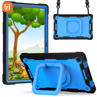 Casing Tablet แฟชั่นสำหรับซัมซุงกาแล็กซีแท็บ A7 10.4 "(2020) / SM-T500 T505 T505N TPU นิ่ม + ชิ้น2 In 1ฝาครอบคลิปหนีบสายเคเบิลในตัวและ2CHD ปลอกกันกระแทกกระเป๋าสายยาวสะพายไหล่