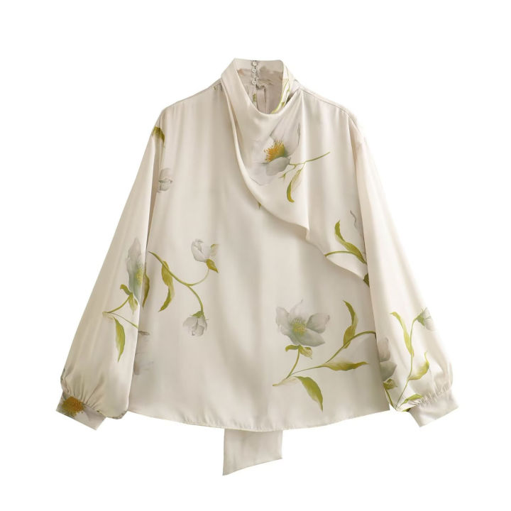 เสื้อเบลาส์ผ้าไหม-sablon-bunga-สำหรับผู้หญิงมีคอปกแบบหรูหราสไตล์ผู้ใหญ่สำหรับฤดูใบไม้ผลิและฤดูใบไม้ร่วง