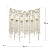 พรมทอแขวนผนัง Boho แขวนผนัง Macrame ขนาดใหญ่ทอโบฮีเมียนบนเตียงเครื่องตกแต่งฝาผนังตกแต่งฉากหลังแต่งงาน