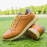 ✕❏ Men Spikeless Golf Shoes Light Weight Golf Sneakers for Men Outdoor Walking Footwears Comfortable Athletic Sneakers Male