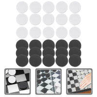 WINOMO เกม 30pcs backgammon ชิ้นหมากรุกหมากรุกคลาสสิกอุปกรณ์เสริมหมากรุกสีขาว