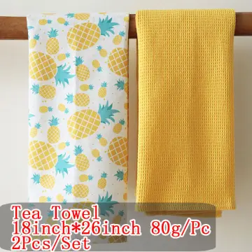 6Pcs/set Cotton Kitchen Tea Towels Absorbent Lint Free Catering Restaurant Cloth  Dish Towels Kitchen Drying