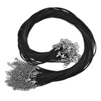 50Pcs/lot 1.5/2mm Leather Cord Necklace With Lobster Clasp Wax Rope Chain For DIY Necklaces Pendant Wax Cord Jewelry Findings 【hot】jvcgtx60wg18