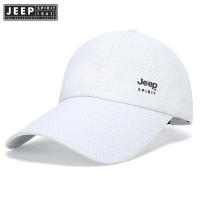 JEEP SPIRIT 1941 ESTD หมวกผู้ชายระบายอากาศได้ดี,หมวกตาข่ายแห้งเร็วหมวกเบสบอลหมวกใส่ได้ทั้งชายและหญิงสีดำ