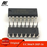 5Pcs Original UC3846N DIP-16 UC3846 DIP16แรงดันไฟฟ้าDCตัวควบคุมการสับสวิตช์ใหม่เดิม