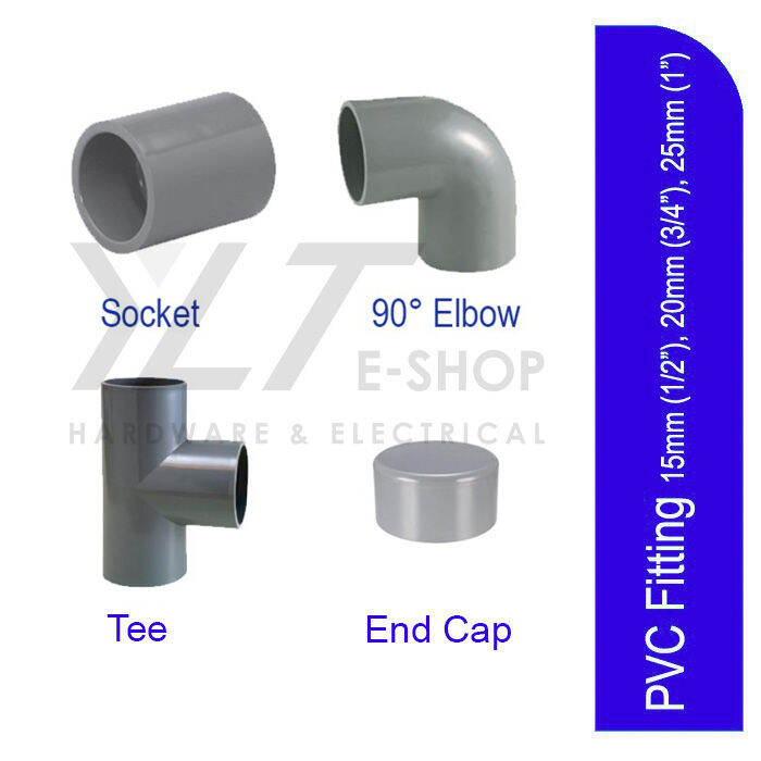 PVC Fitting B.B.B-Socket/ Elbow/ Tee/ End Cap/ Plug/ Valve Socket/ P/T ...