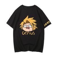 【New】My Hero Academia เสื้อ Denki Kaminari เสื้อยืดผู้ชายฤดูร้อนแขนสั้น100% Cotton Tees การ์ตูนพิมพ์เสื้อ