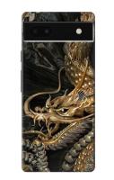 เคสมือถือ Google Pixel 6a ลายมังกรทอง Gold Dragon Case For Google Pixel 6a