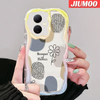 JIUMOO เคสสำหรับ VIVO Y76 Y76s Y74s 5G Y77 Y36 Y77E 5G Y78 Y78 5G + เคส5G IQOO Z6 Lite 5G เคสที่เรียบง่ายเคสเนื้อครีมนุ่มกันกระแทกเคสโทรศัพท์โปร่งใส TPU ซิลิกาแบบใสเจลฝาครอบป้องกันเลนส์กล้องถ่ายรูปป้องกันการตกหล่น