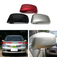 ฝาครอบกระจกมองหลังสำหรับ Nissan Tiida 2005 2006 2007 2008 2009 2010อุปกรณ์เสริมรถยนต์กระจกมองหลังกรอบสี