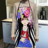 Enma Ai Jigoku Shoujo Kitchen Apron อาหารเย็นทำอาหารผ้ากันเปื้อนผู้ใหญ่อุปกรณ์ทำความสะอาดผ้ากันน้ำ 0918