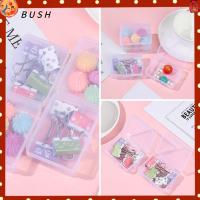 BUSH 10Pcs ต่างหู สี่เหลี่ยมผืนผ้า โปร่งใส พลาสติก กล่องบรรจุภัณฑ์ ภาชนะ กล่องเก็บของ กล่องมินิ